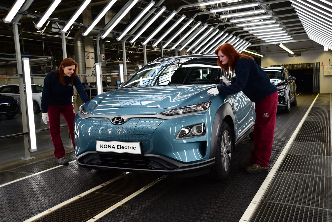 Hyundai Kona Electric Avrupa’da üretime başlıyor