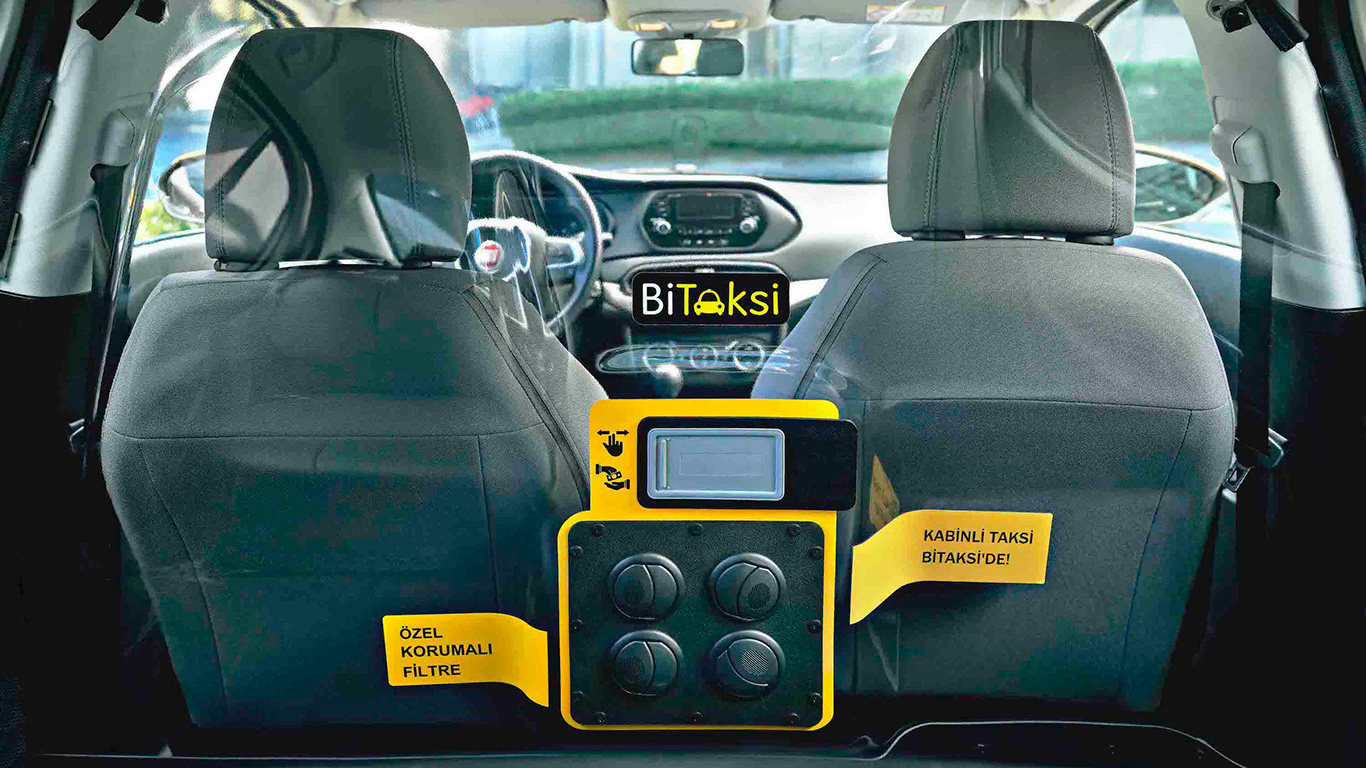 BiTaksi ve Fiat'tan korumalı taksi kabini