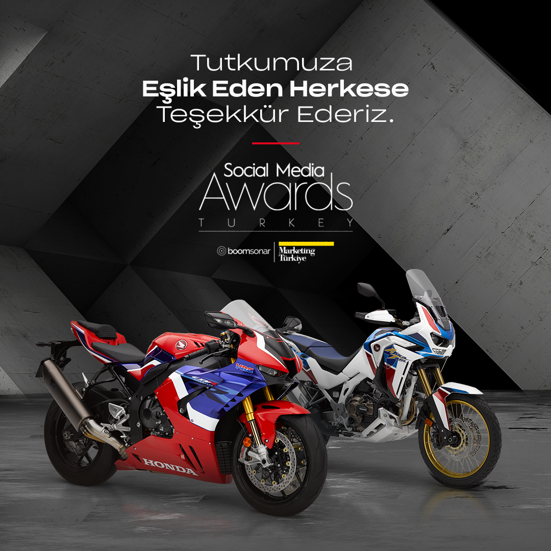 Honda Motosiklet Türkiye 'Sosyal Medyayı En İyi Kullanan Marka' ödülünü aldı