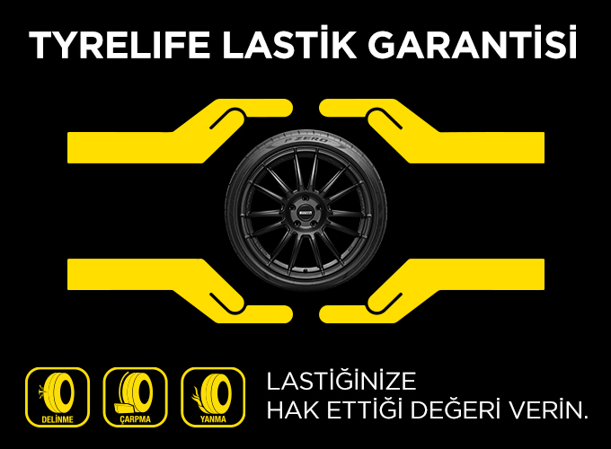 Pirelli Tyrelife Lastik Garantisi ve 6 taksit fırsatı