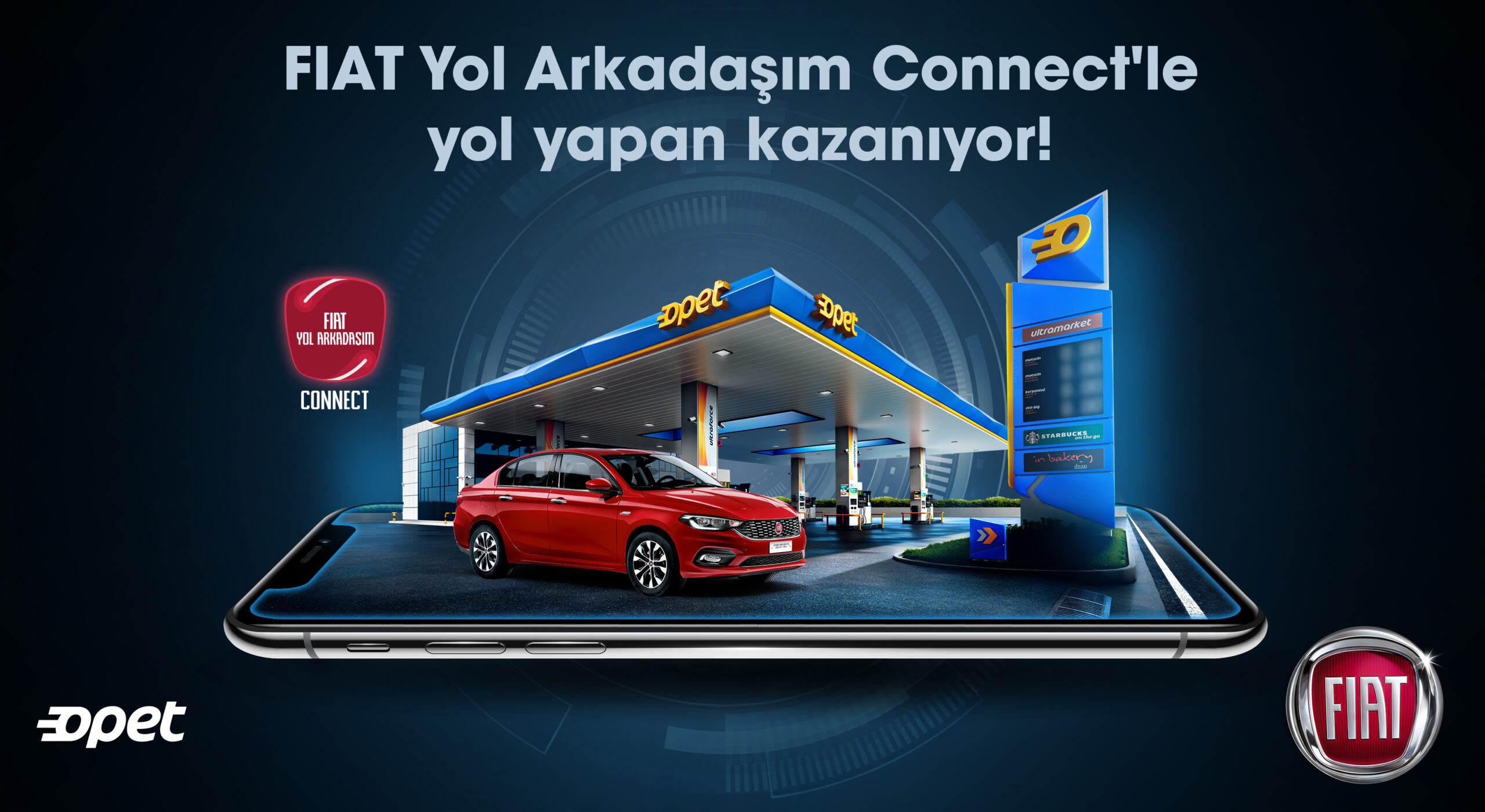 Fiat Yol Arkadaşım Connect kullanıcılarına, Opet istasyonlarında 250 TL hediye