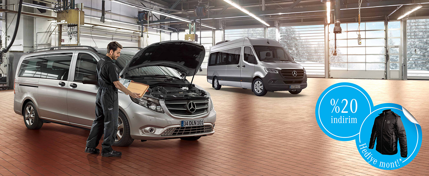 Mercedes-Benz Hafif Ticari Araçlar'da parça ve işçilikte indirim