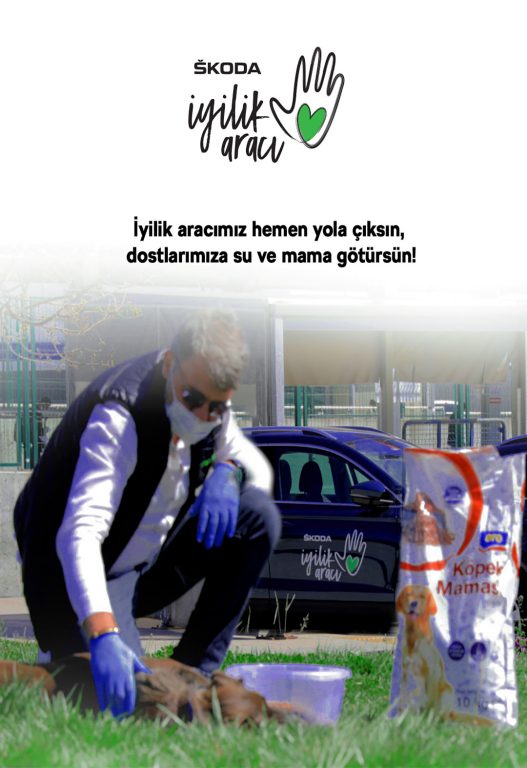 SKODA İyilik Araçları, tam kapanma uygulanan bu dönemde de sokak hayvanlarını unutmadı.