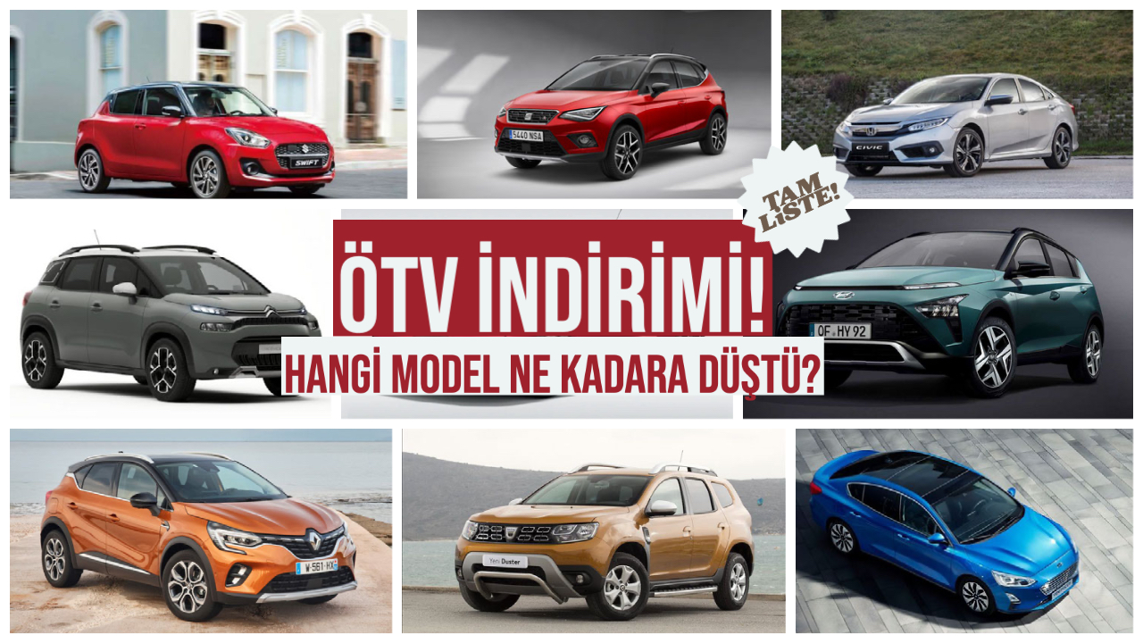 ÖTV indirimi sonrası fiyatı düşen tüm araçlar! Yeni ÖTV indirimi hangi araçlarda geçerli?