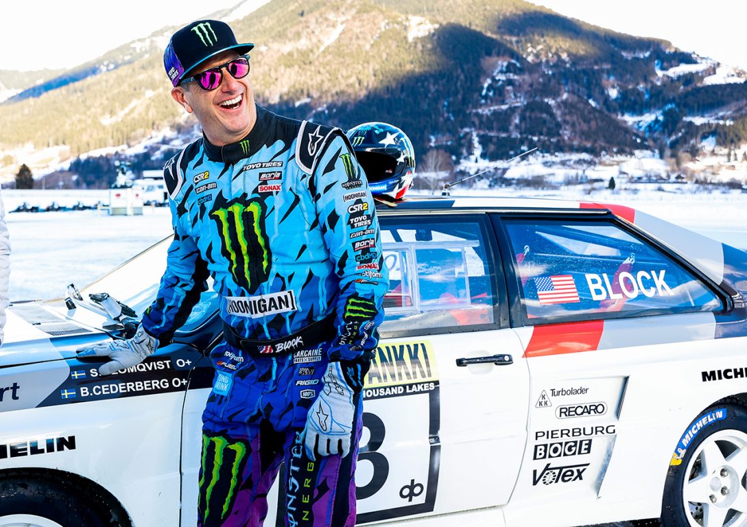 Ken Block Audi RS Q e-tron’un direksiyonuna geçti