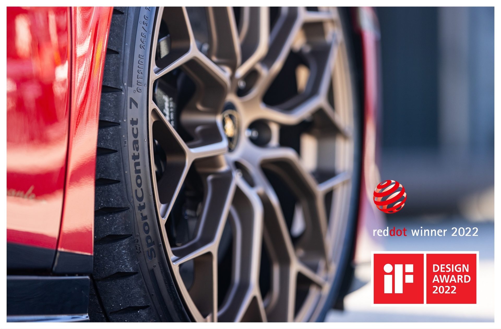 Continental SportContact 7’ye  Red Dot ve iF Tasarım Ödülü