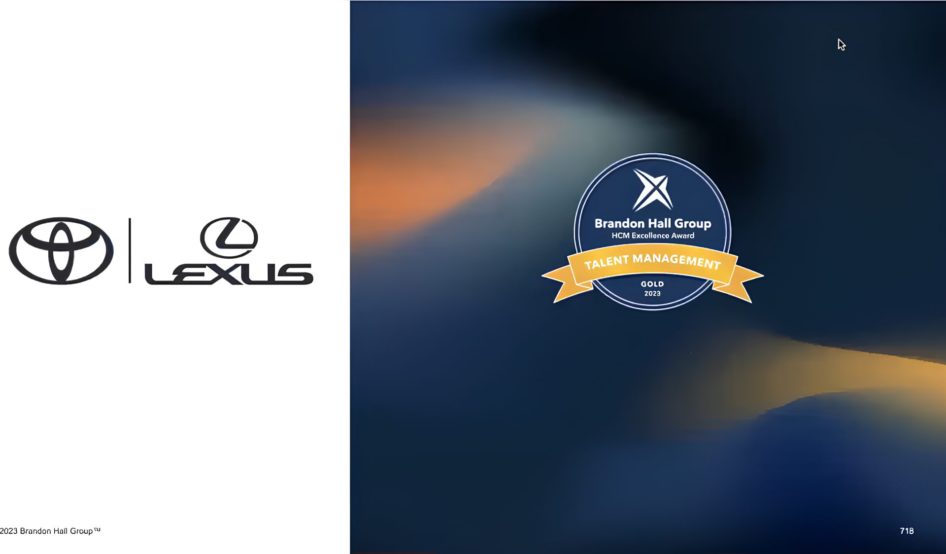 Toyota Türkiye’ye “Brandon Hall Group Mükemmellik Ödülleri’nde” Gold Ödülü