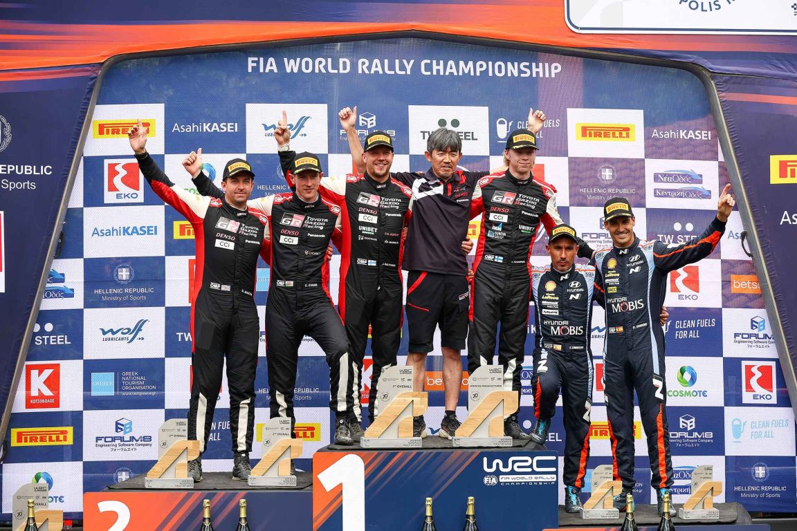 TOYOTA GAZOO Racing Dünya Ralli Takımı, Yunanistan’da düzenlenen Akropolis Rallisi’nde büyük bir başarı elde etti