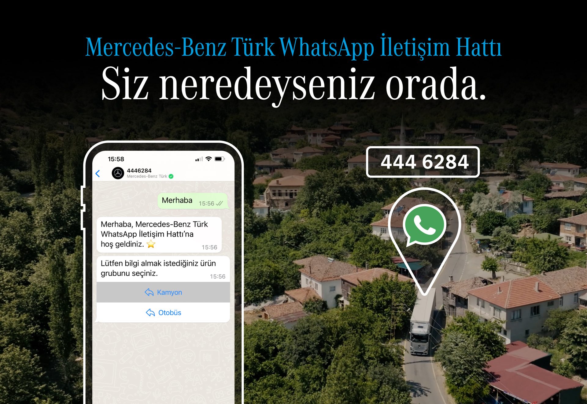 Mercedes, WhatsApp İletişim hattını devreye aldı