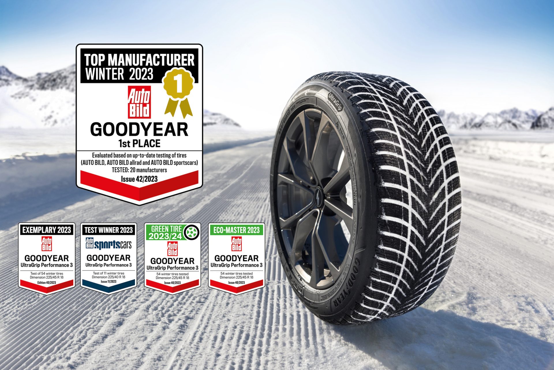 Goodyear en iyi kış lastiği seçildi