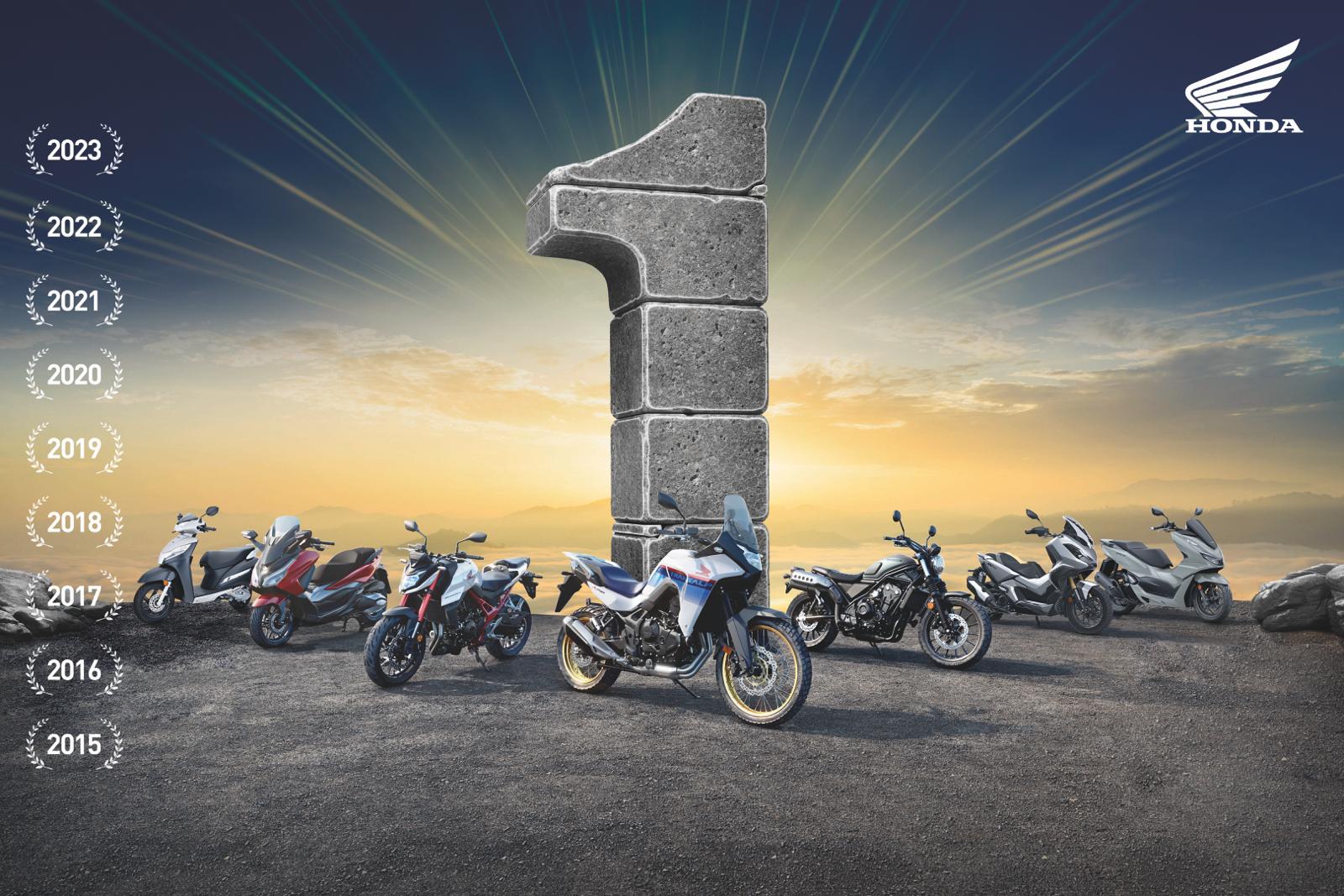 Honda motosiklet pazarındaki liderliğini 9’uncu yılında da sürdürdü