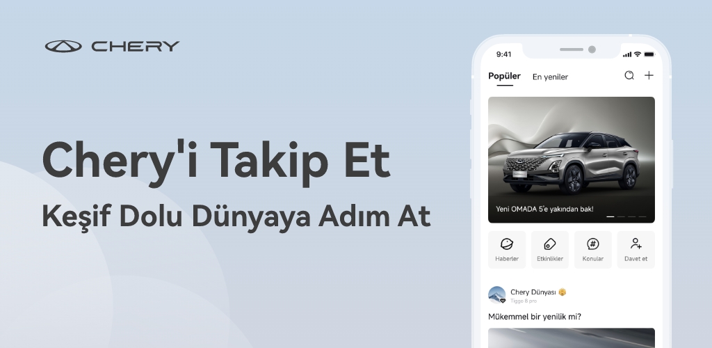 Chery, yeni mobil uygulamasını tanıttı