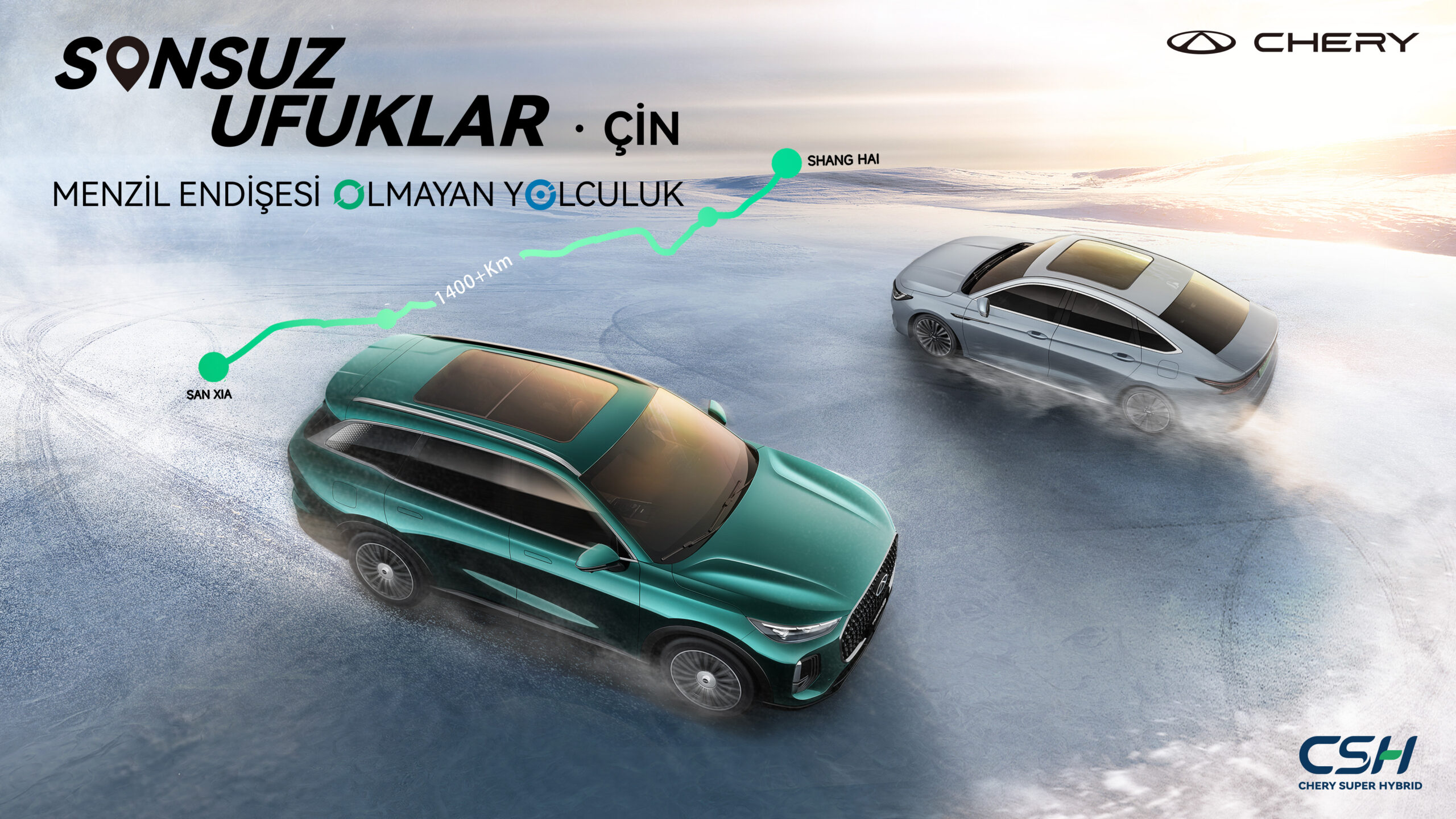 Chery, Hibrit Teknolojisini 1.600 Kilometrelik Dayanıklılık Testiyle Gözler Önüne Seriyor