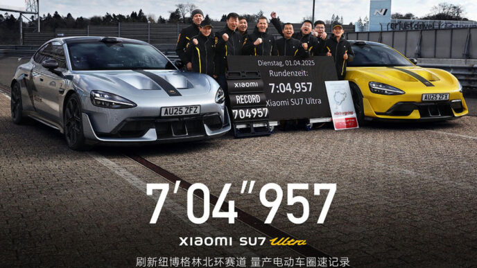Xiaomi SU7 Ultra, Nürburgring'de Porsche'yi geride bıraktı
