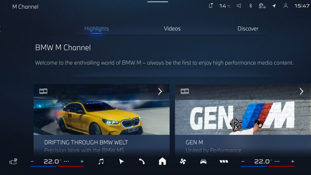 BMW yeni M Araç içi uygulamalarını tanıttı