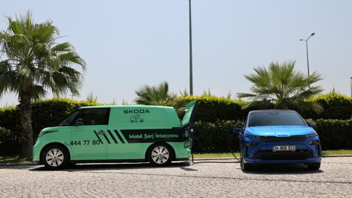 Škoda’nın Mobil Şarj Hizmeti Kısa Sürede İlgi Odağı Oldu