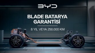 BYD Türkiye, Batarya Garantisini 8 Yıl veya 250.000 Km’ye Yükseltti