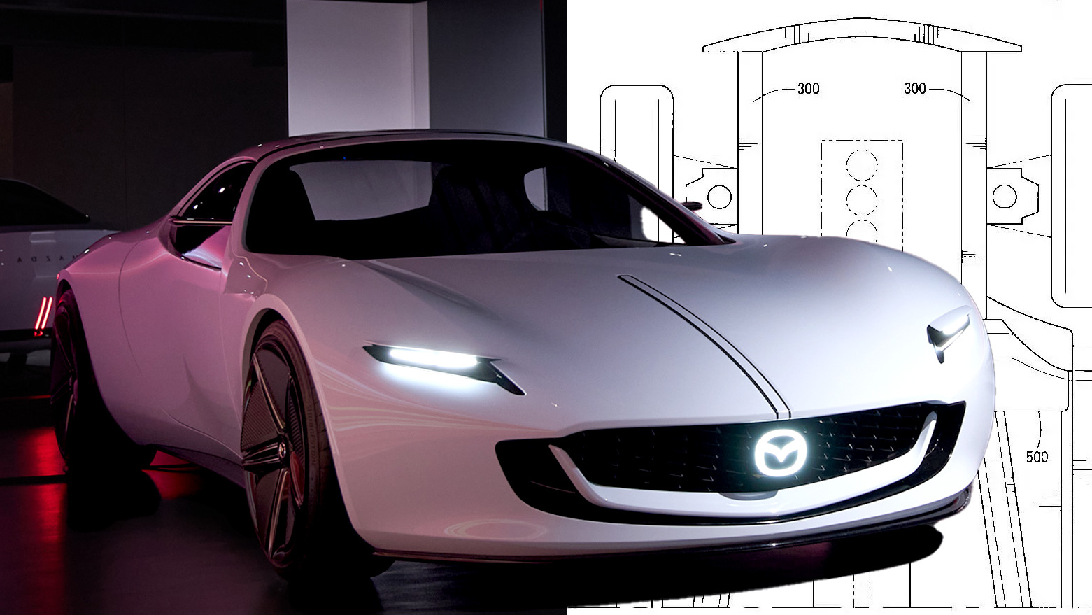 Mazda Yeni Spor Otomobil Patentleri: Kelebek Kapılar ve 4 Silindirli Motor