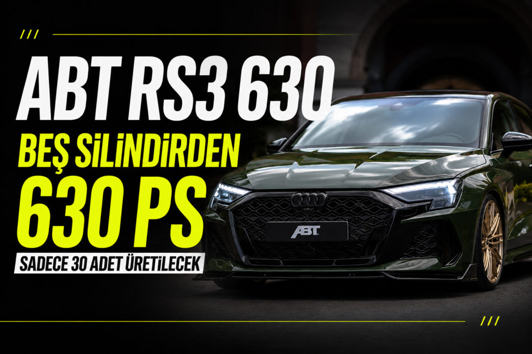 Abt RS3 630: Beş Silindirden 630 PS, Sadece 30 Adet Üretilecek