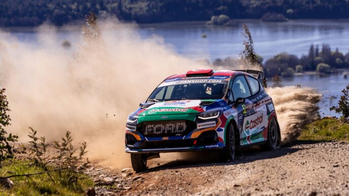 Castrol Ford Team Türkiye Şili Rallisi'nde yarış anı