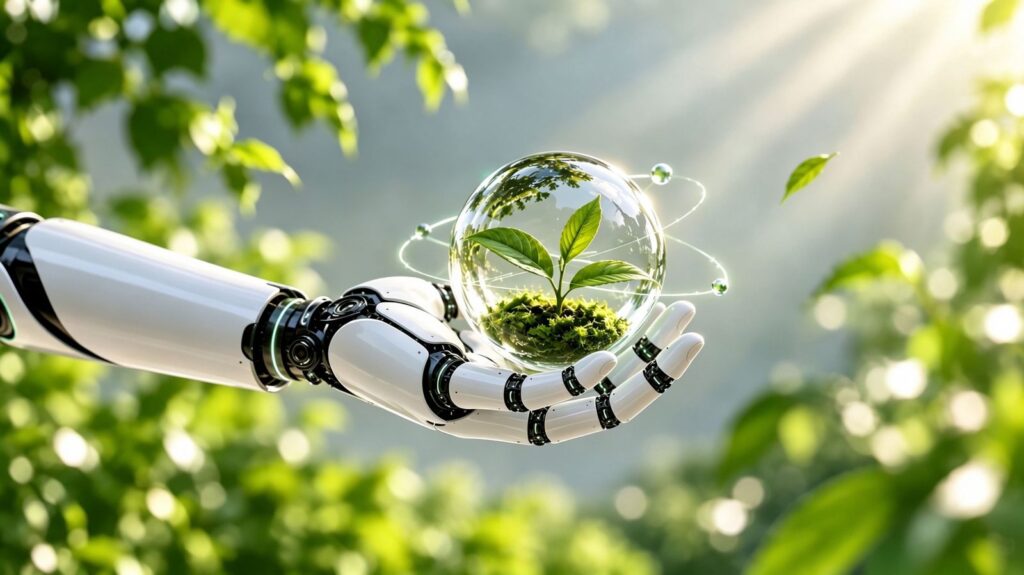 Robotik el ve akıllı yaşam temalı AiMOGA görseli